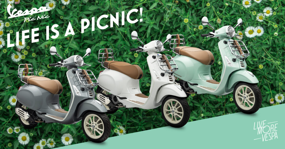 เปลี่ยนวันที่แสนธรรมดาให้กลายเป็นแฮปปี้โมเมนต์ กับ…VESPA PRIMAVERA 150 i-Get ABS PIC NIC EDITION