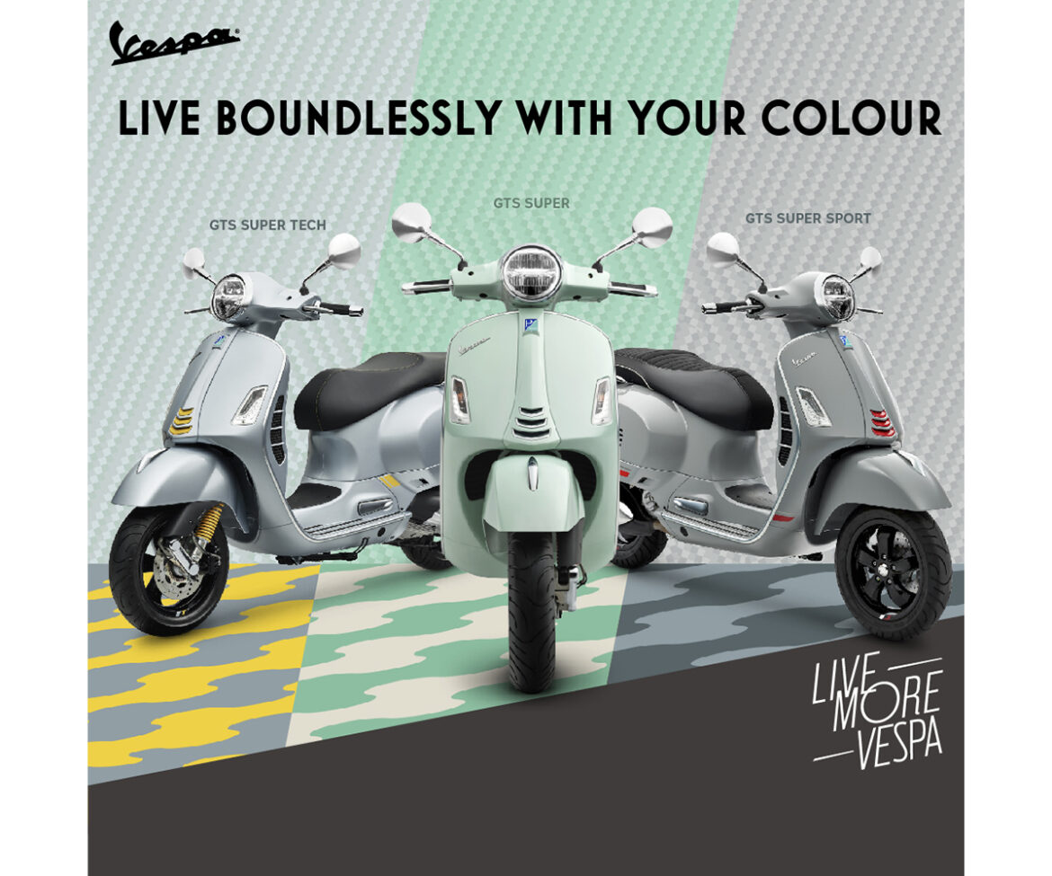 VESPA เสนอ “3 เฉดสีใหม่” แห่งแรงบันดาลใจ