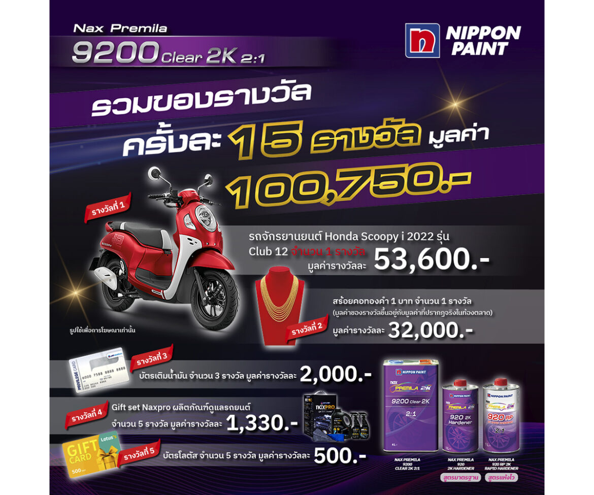 จัดแคมเปญใหญ่สุดปัง “Nax Premila 9200 ฉลอง 5 ปี จับรางวัลครั้งที่ 2