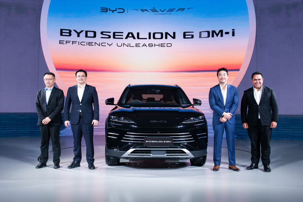 BYD ร่วมกับ เรเว่ ออโตโมทีฟ เปิดตัว BYD SEALION 6 DM-i Super Hybrid